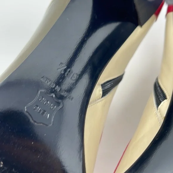 Moschino Red White Blue Stars & Stripes Ankle Boots - Picture 10 of 15